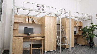 员工公寓床上床下柜更实用