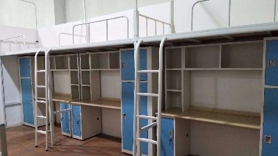 供您参考：6人间宿舍床配置摆放